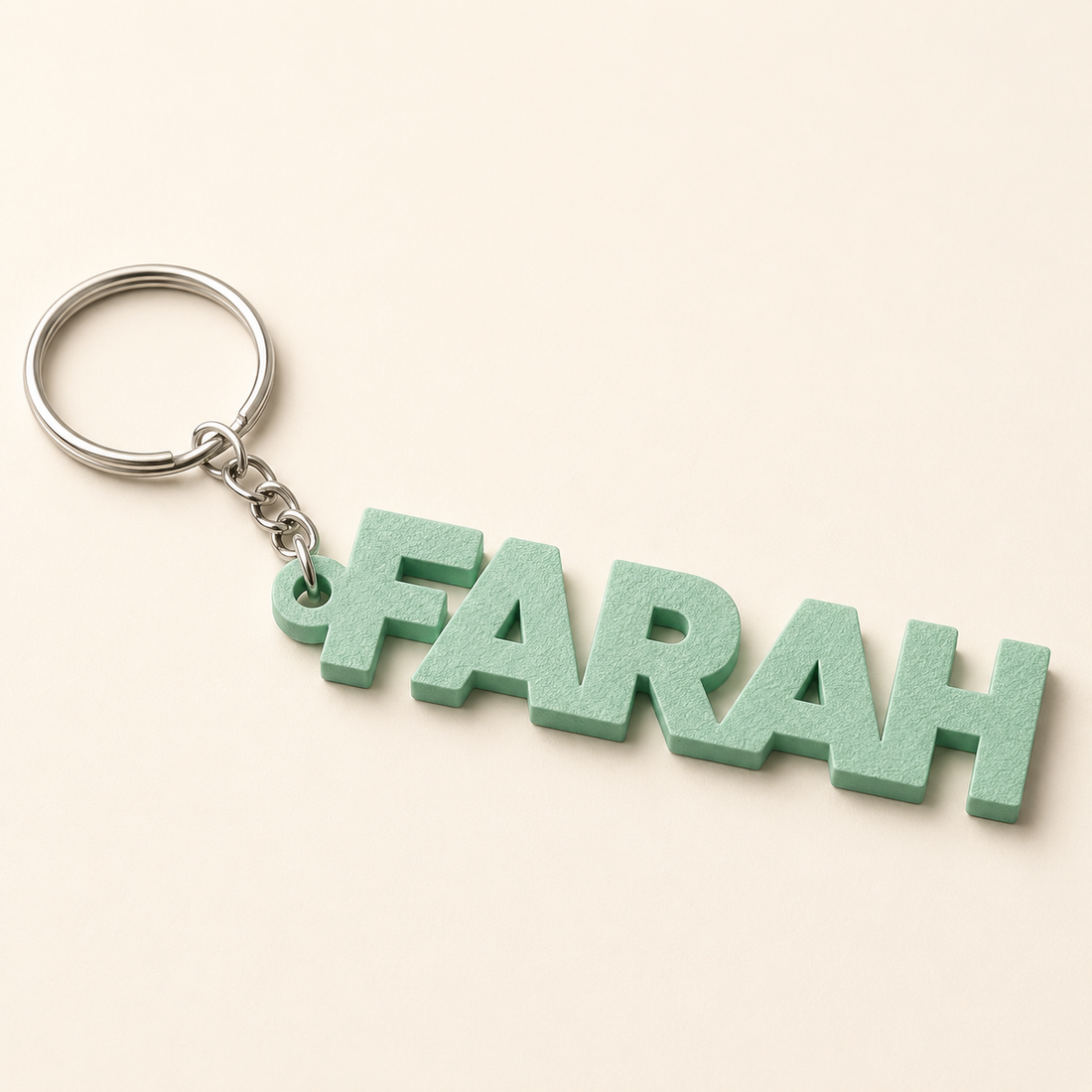 Personalised Name Keychain without acrylic Base – Custom Script Name Keyring